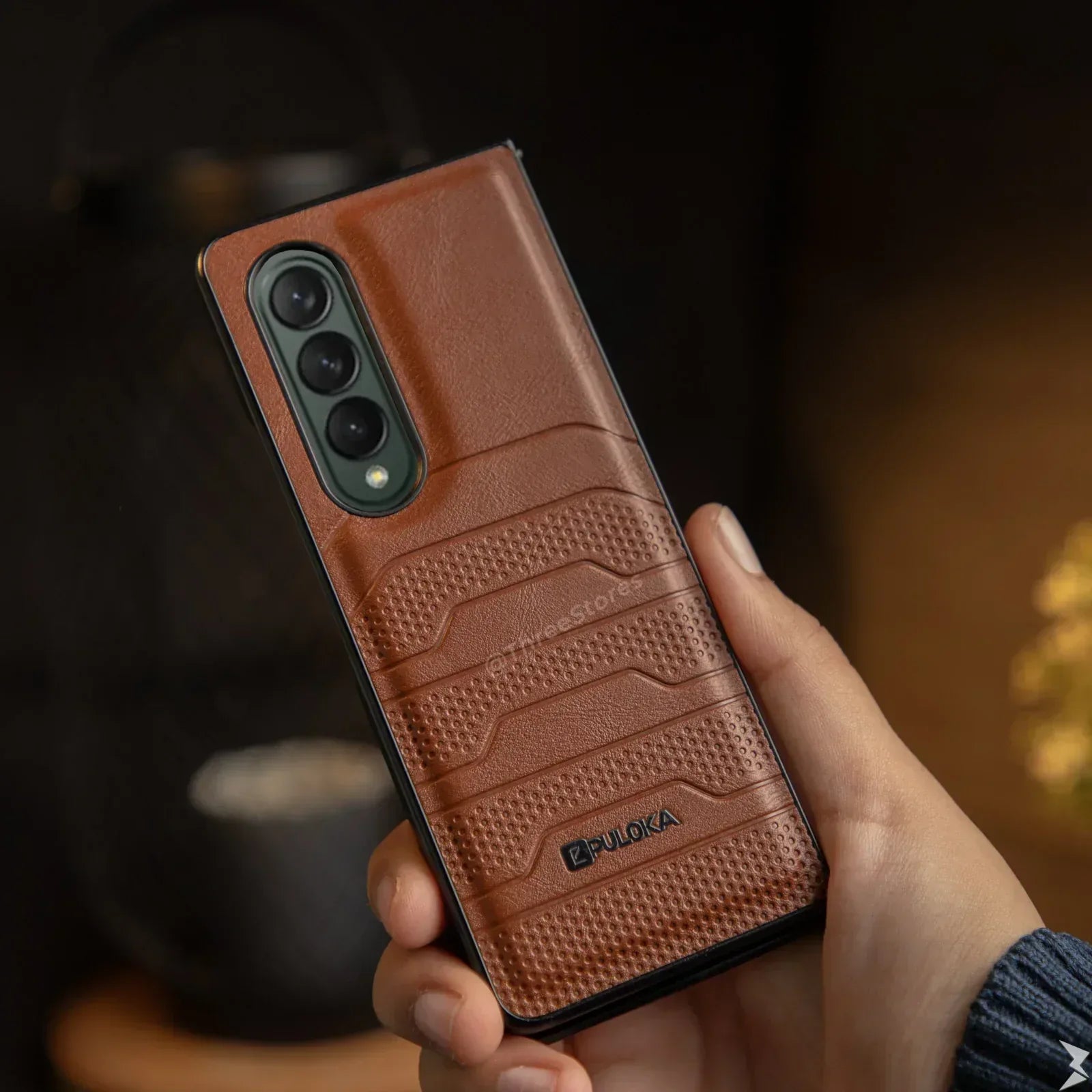 Puloka Dots Leather Case Samsung Z Fold 3 - Three
