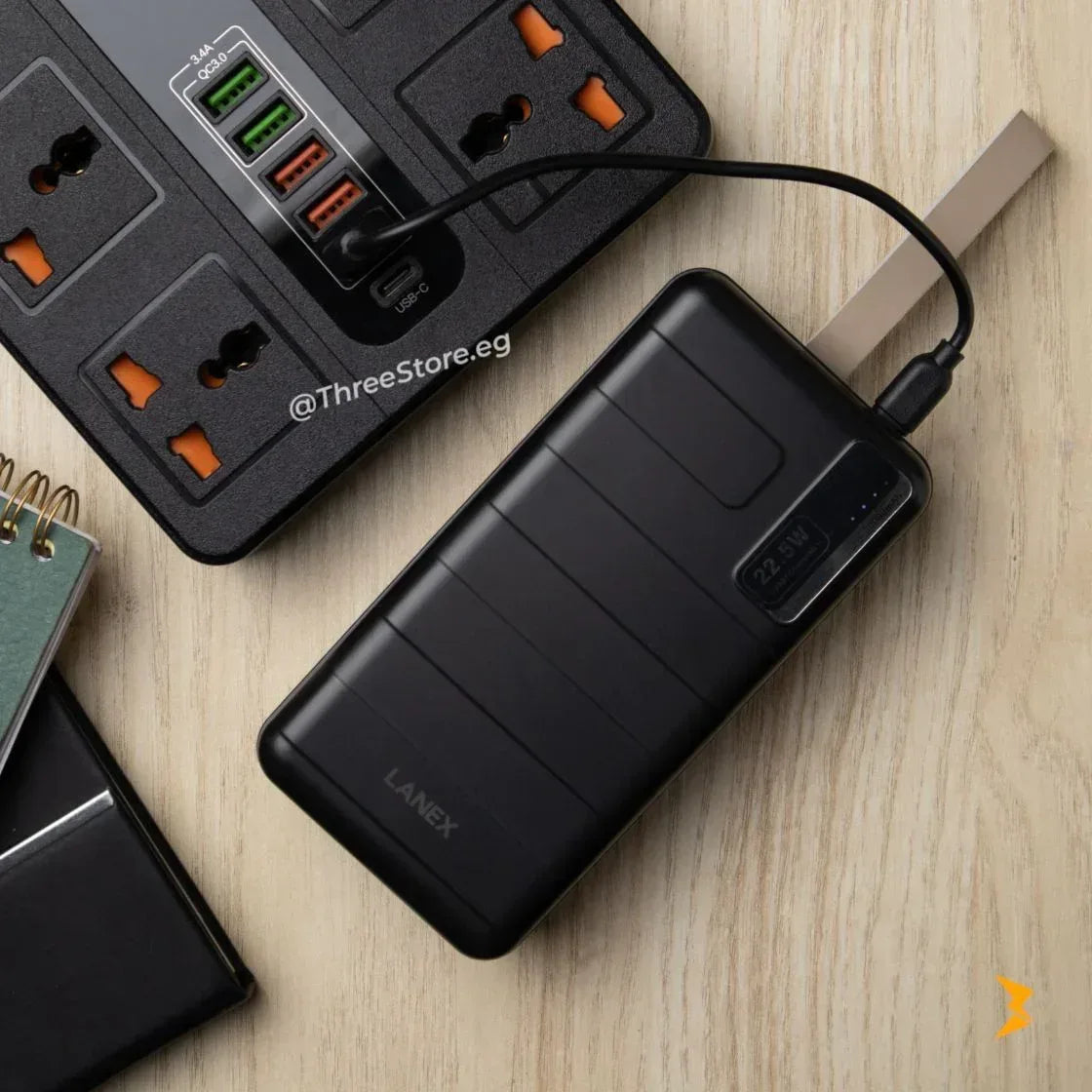 Lanex Powerbank 30000 Mega Super LP17 - Three