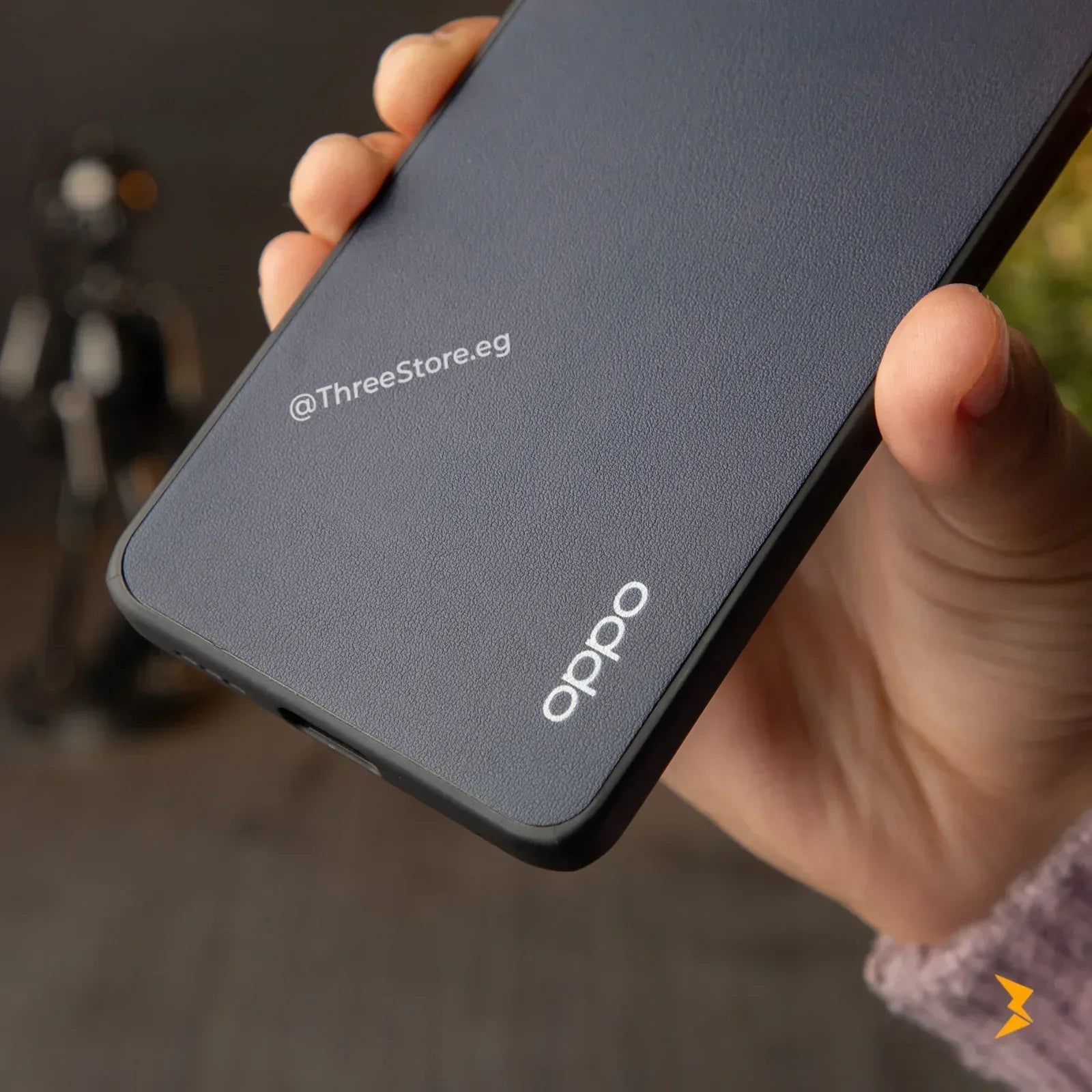 Slim Leather Camera Protection Case Oppo Reno 6 5G - Three