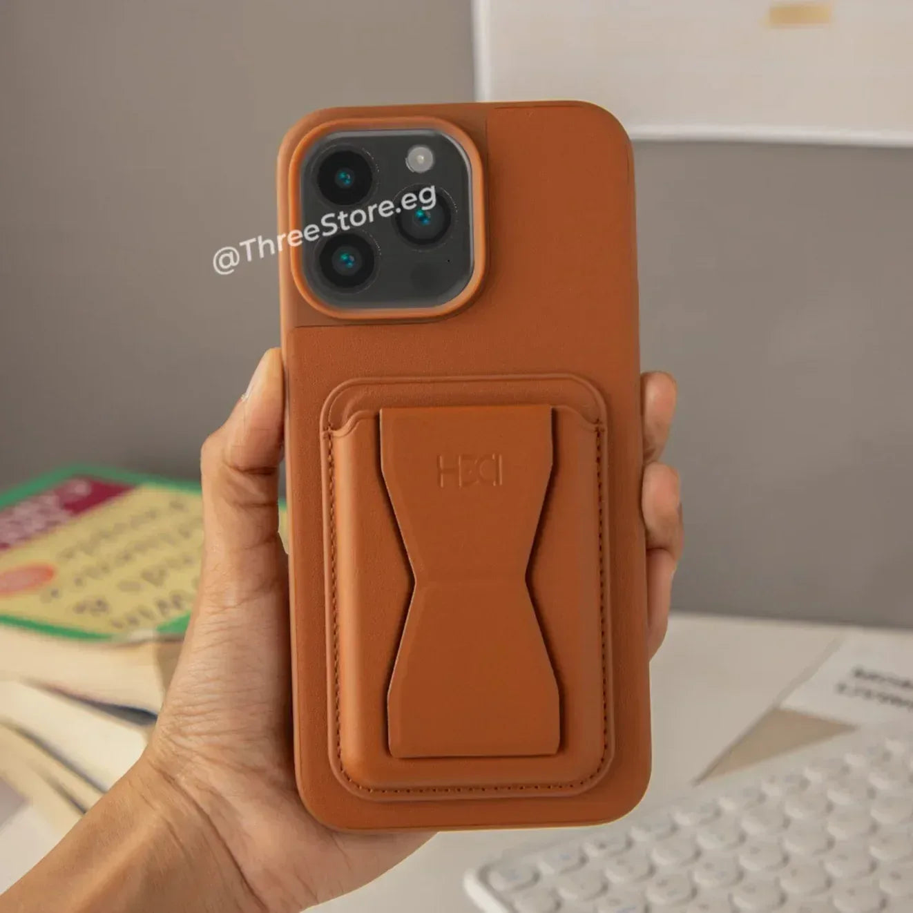 HDD Fionke Stand Leather Case iPhone 12 Pro Max - Three