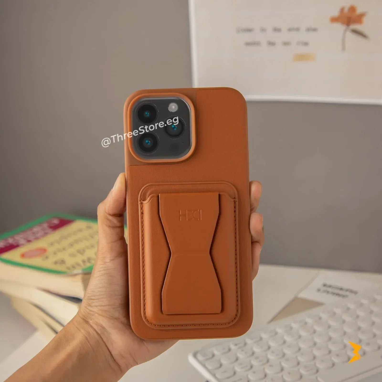 HDD Fionke Stand Leather Case iPhone 13 Pro Max - Three