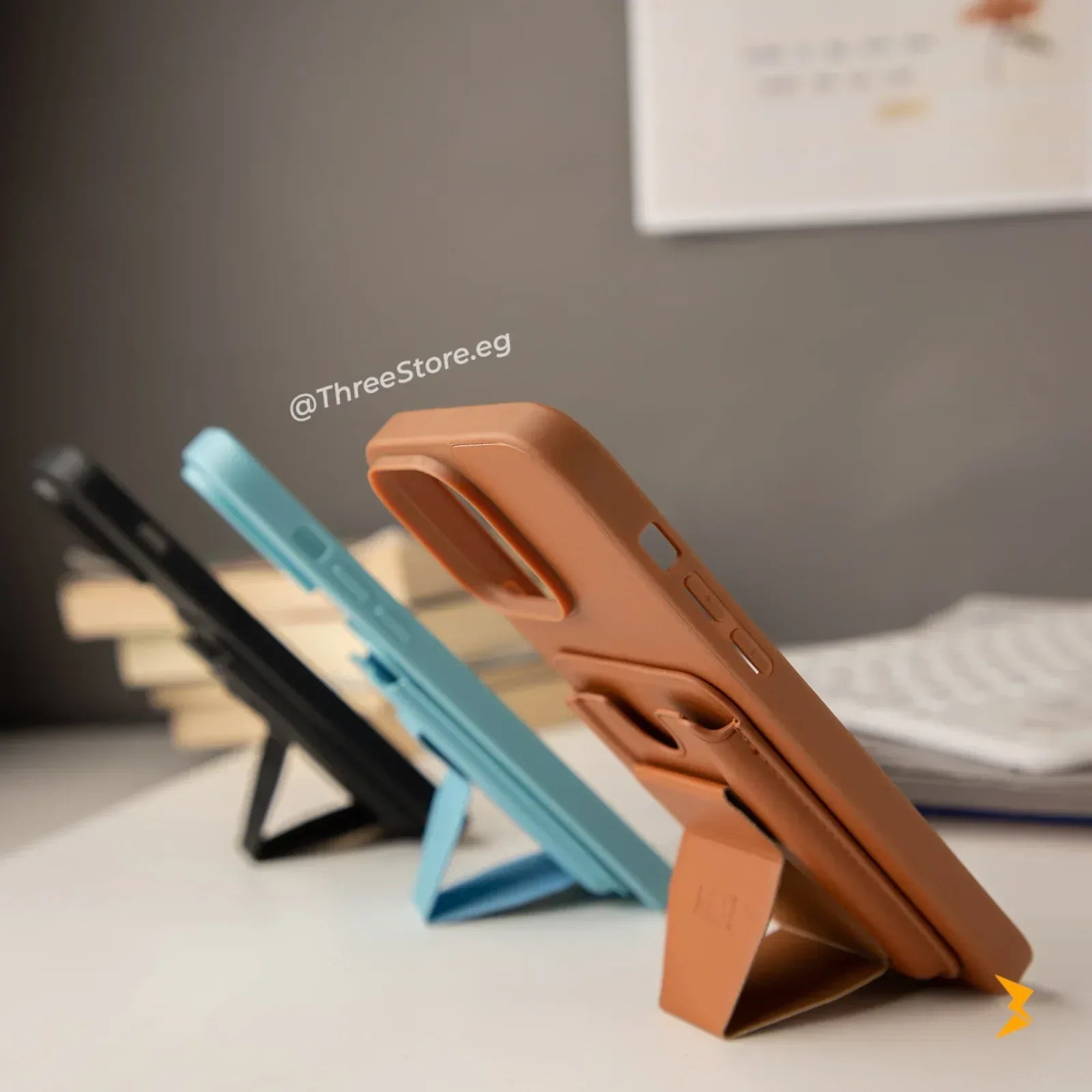 HDD Fionke Stand Leather Case iPhone 14 Pro Max - Three