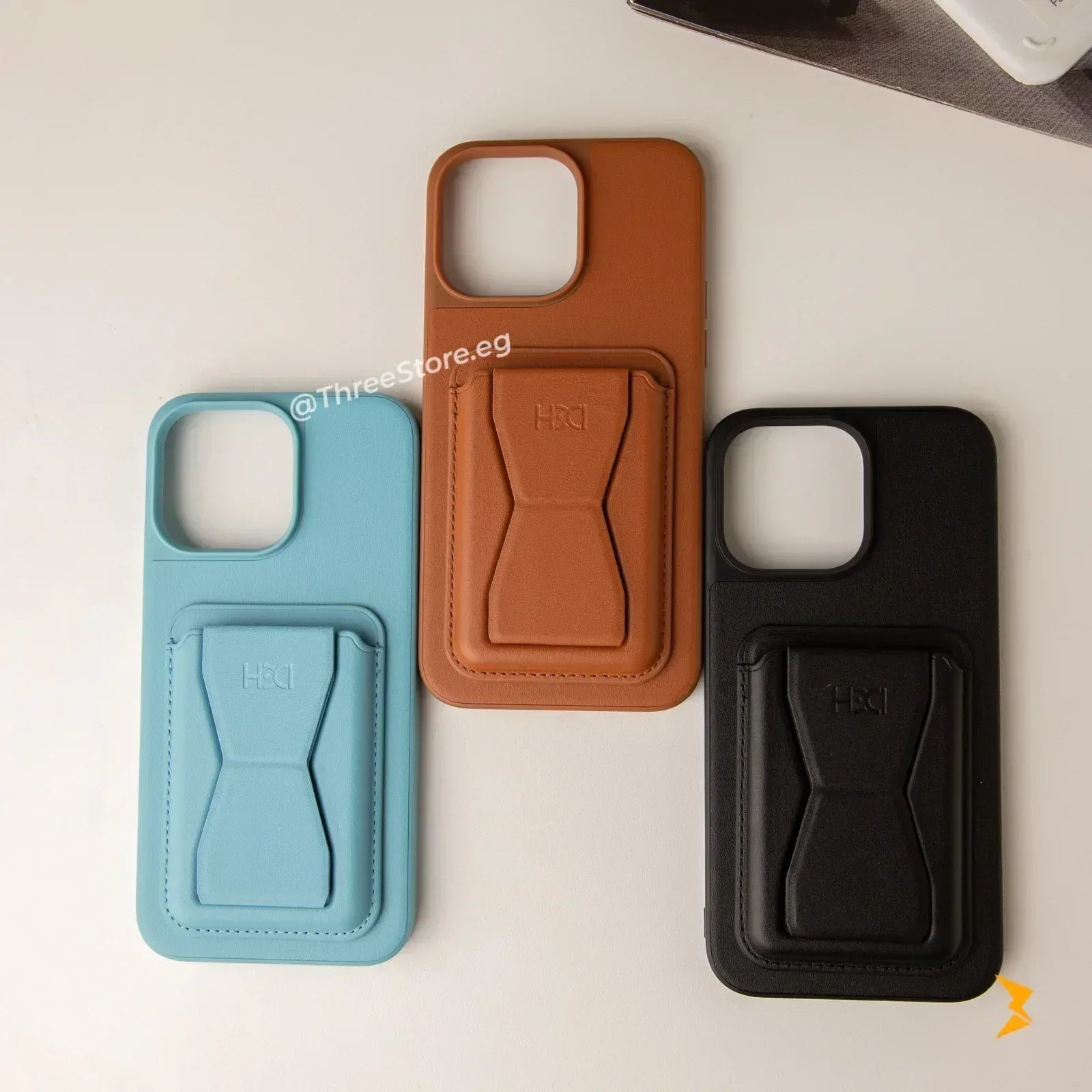 HDD Fionke Stand Leather Case iPhone 14 Pro Max - Three