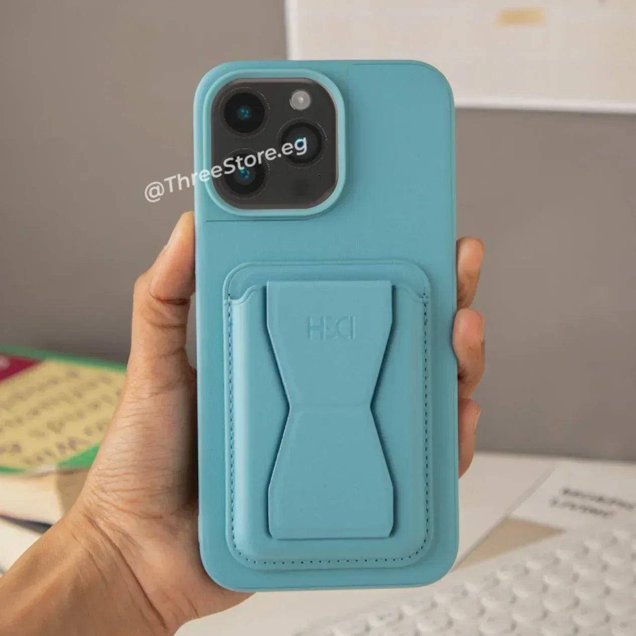 HDD Fionke Stand Leather Case iPhone 12 Pro Max - Three