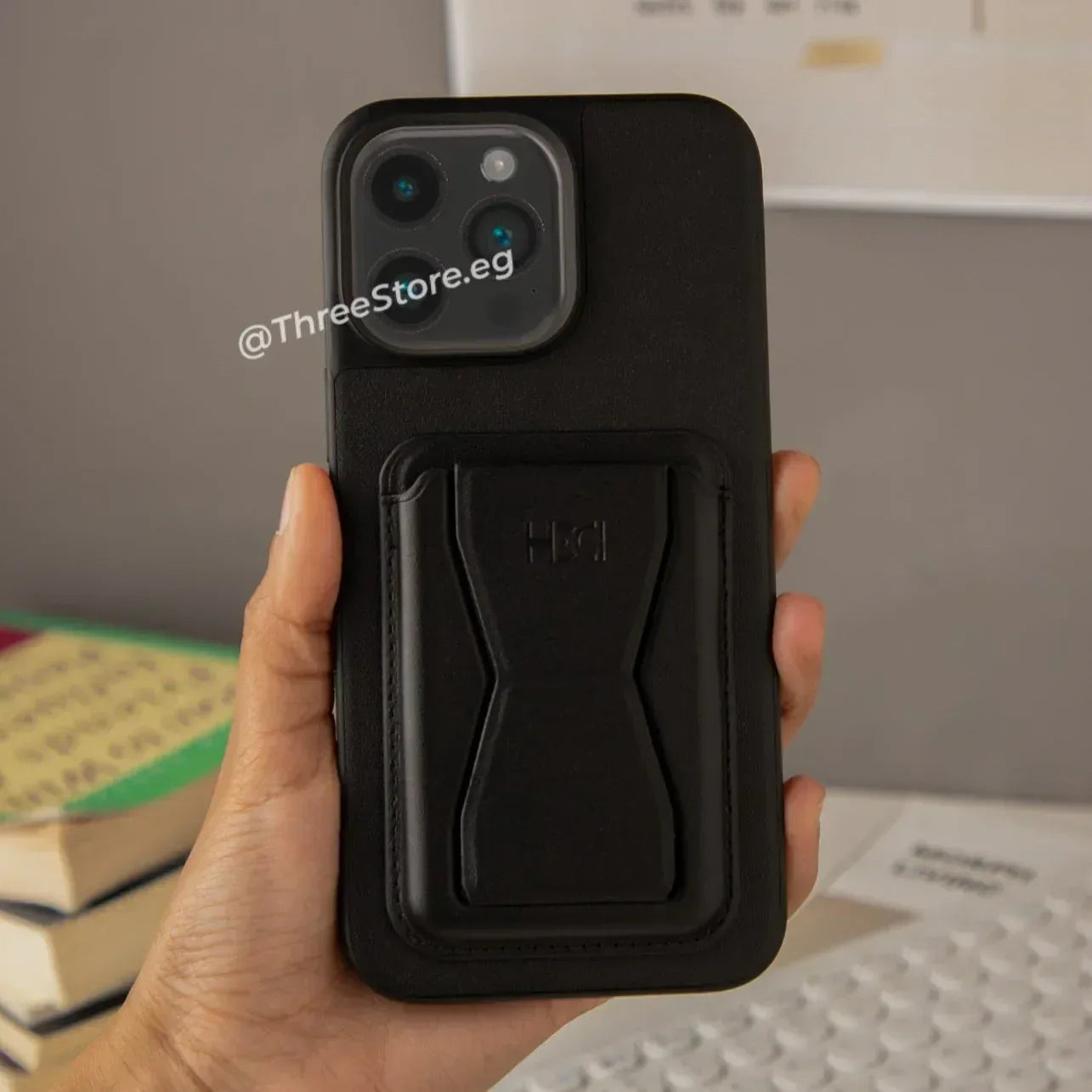 HDD Fionke Stand Leather Case iPhone 13 Pro Max - Three