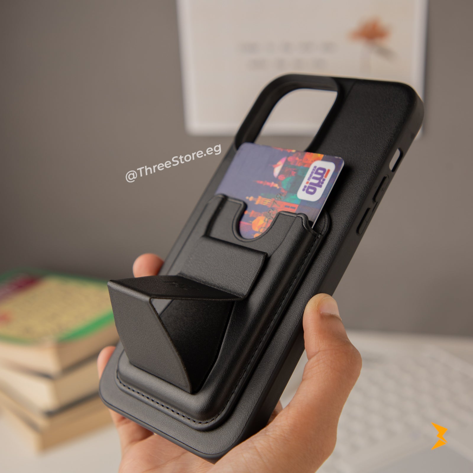 iPhone 15 Pro Max Wallet Case Black