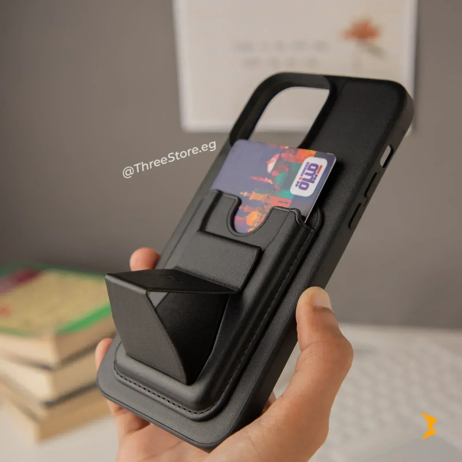 HDD Fionke Stand Leather Case iPhone 14 Pro Max - Three