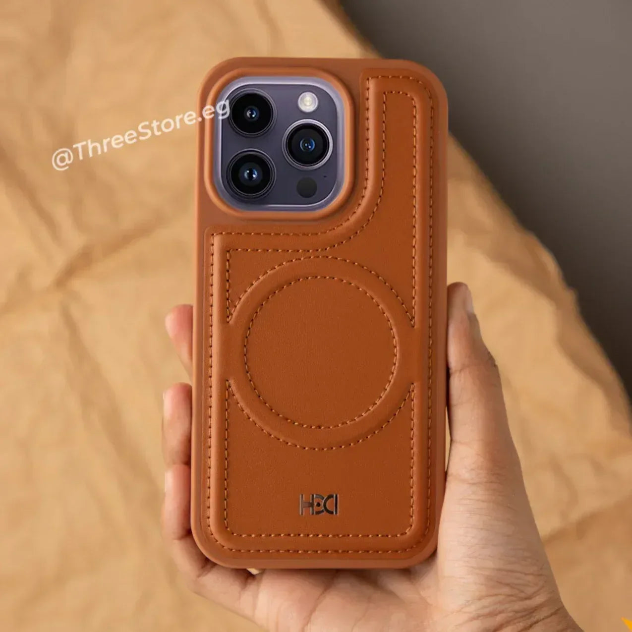 HDD Leather Magsafe Case iPhone 14 Pro Max - Three