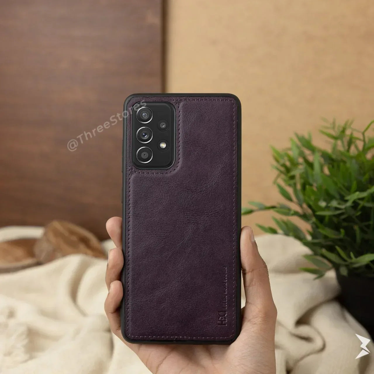 HDD Leather Case Samsung A72 - Three