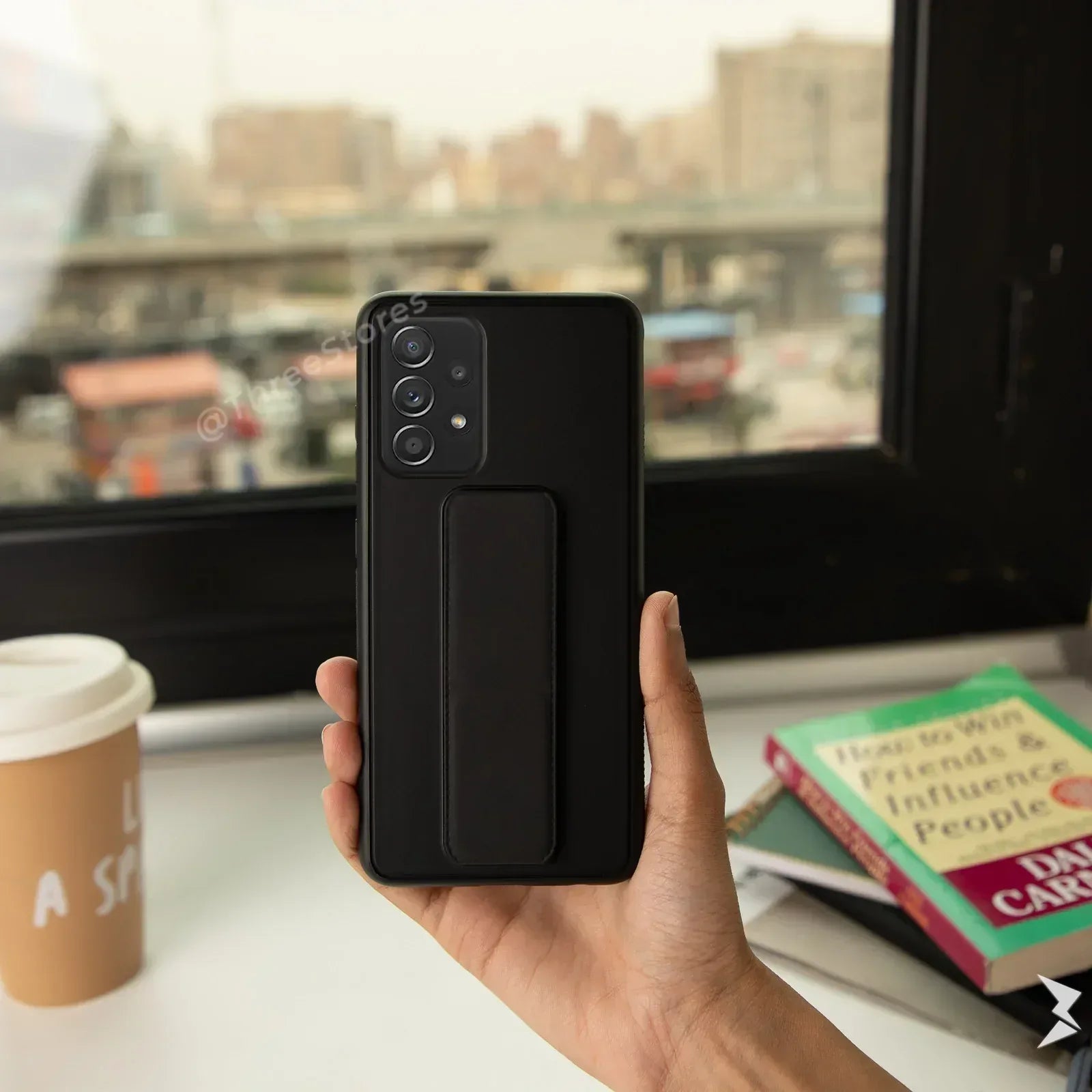 Vertical Magnetic Holder Case Samsung A52 - Three