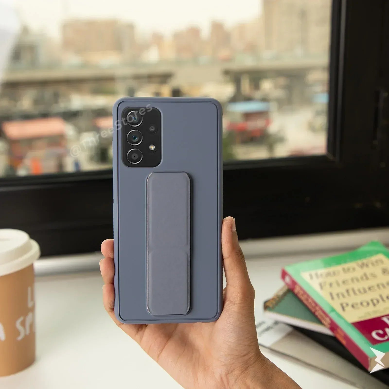 Vertical Magnetic Holder Case Samsung A52 - Three