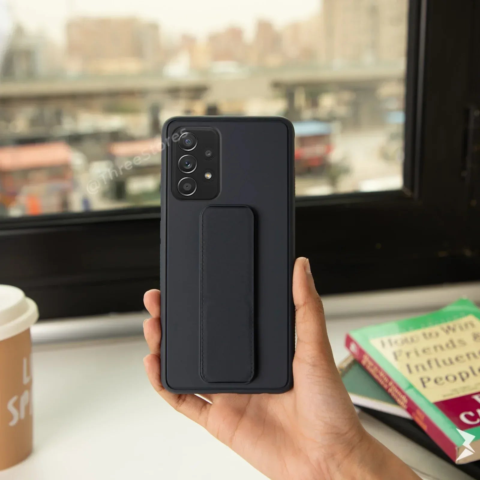 Vertical Magnetic Holder Case Samsung A52 - Three