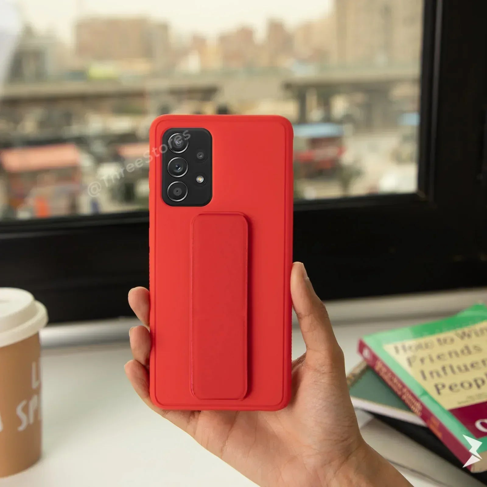 Vertical Magnetic Holder Case Samsung A52 - Three