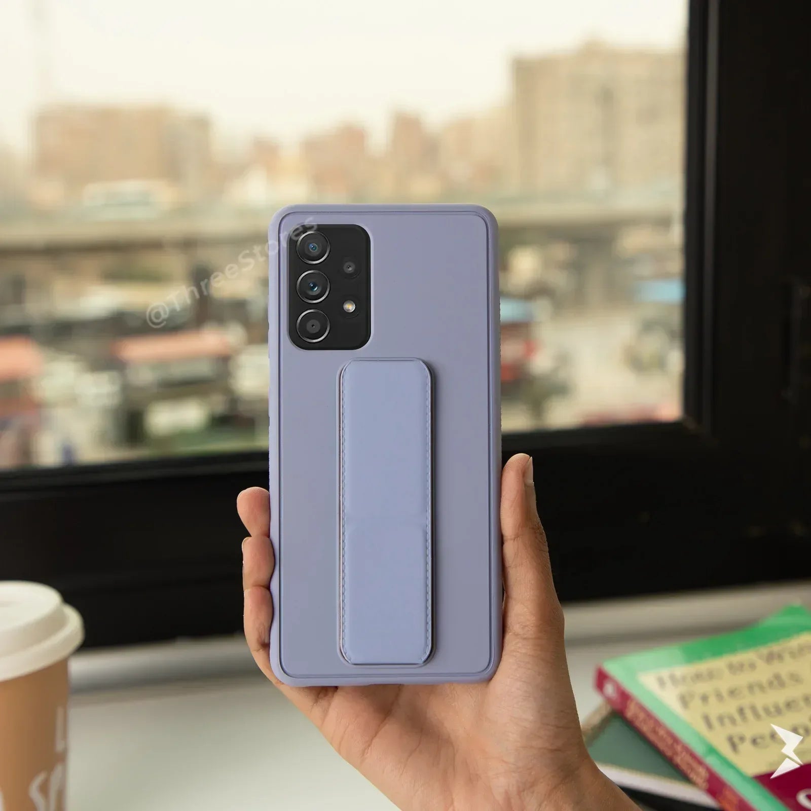 Vertical Magnetic Holder Case Samsung A52 - Three