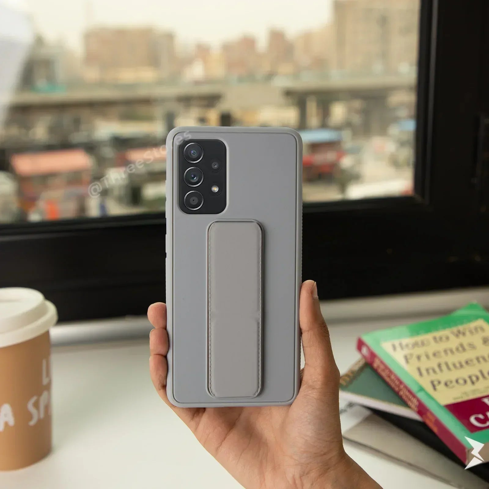 Vertical Magnetic Holder Case Samsung A52 - Three