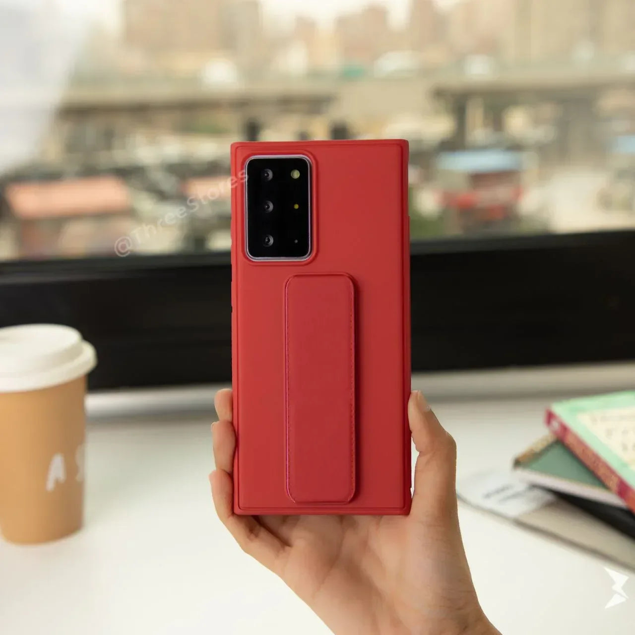 Vertical Magnetic Holder Case Samsung A72 - Three