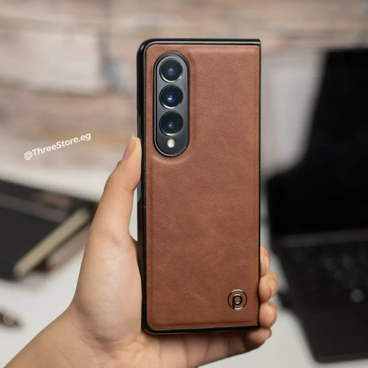 Piblue Leather Case Samsung Z Fold 3 - Three
