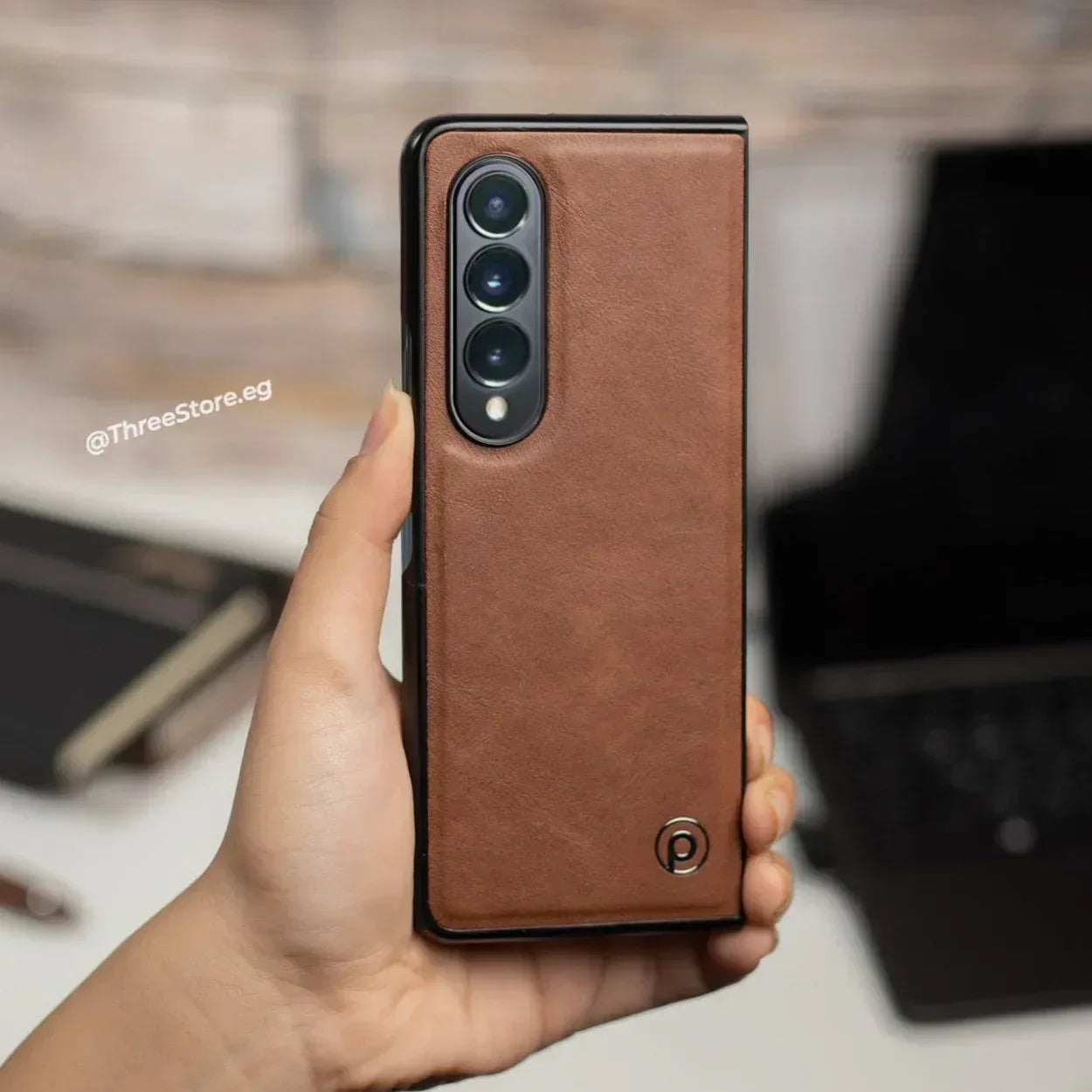 Piblue Leather Case Samsung Z Fold 4 - Three