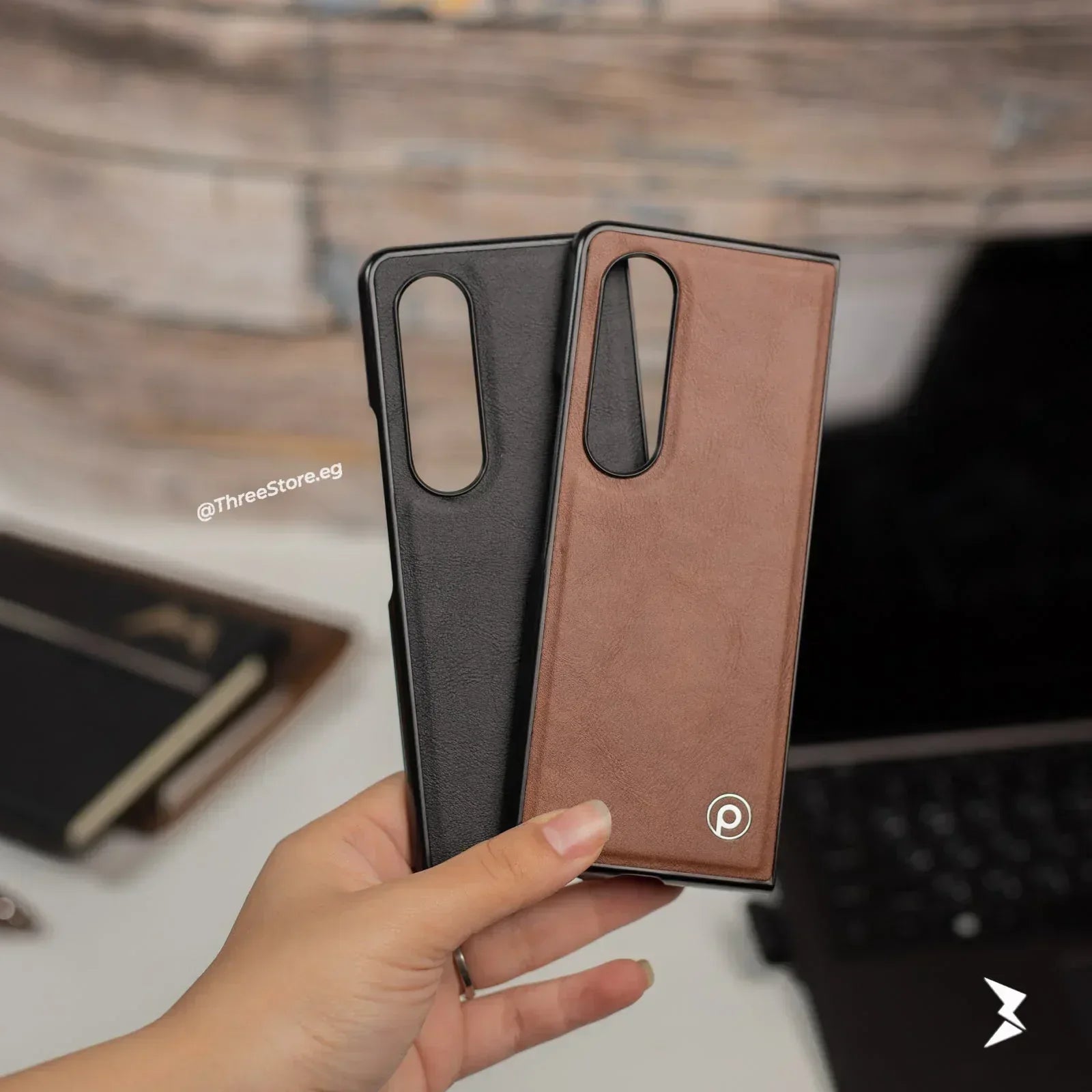 Piblue Leather Case Samsung Z Fold 4 - Three
