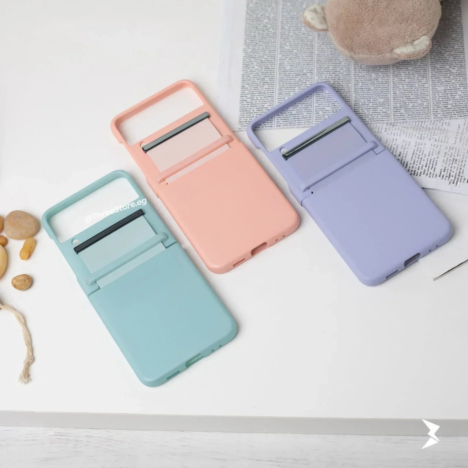 Colored Drawing Case Samsung Flip 3 - Three