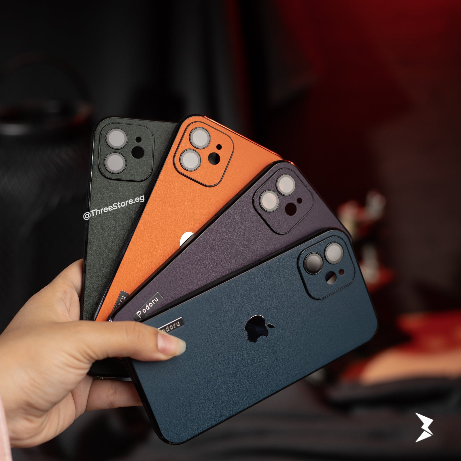 Podoru ShockProof Leather Case iPhone 12