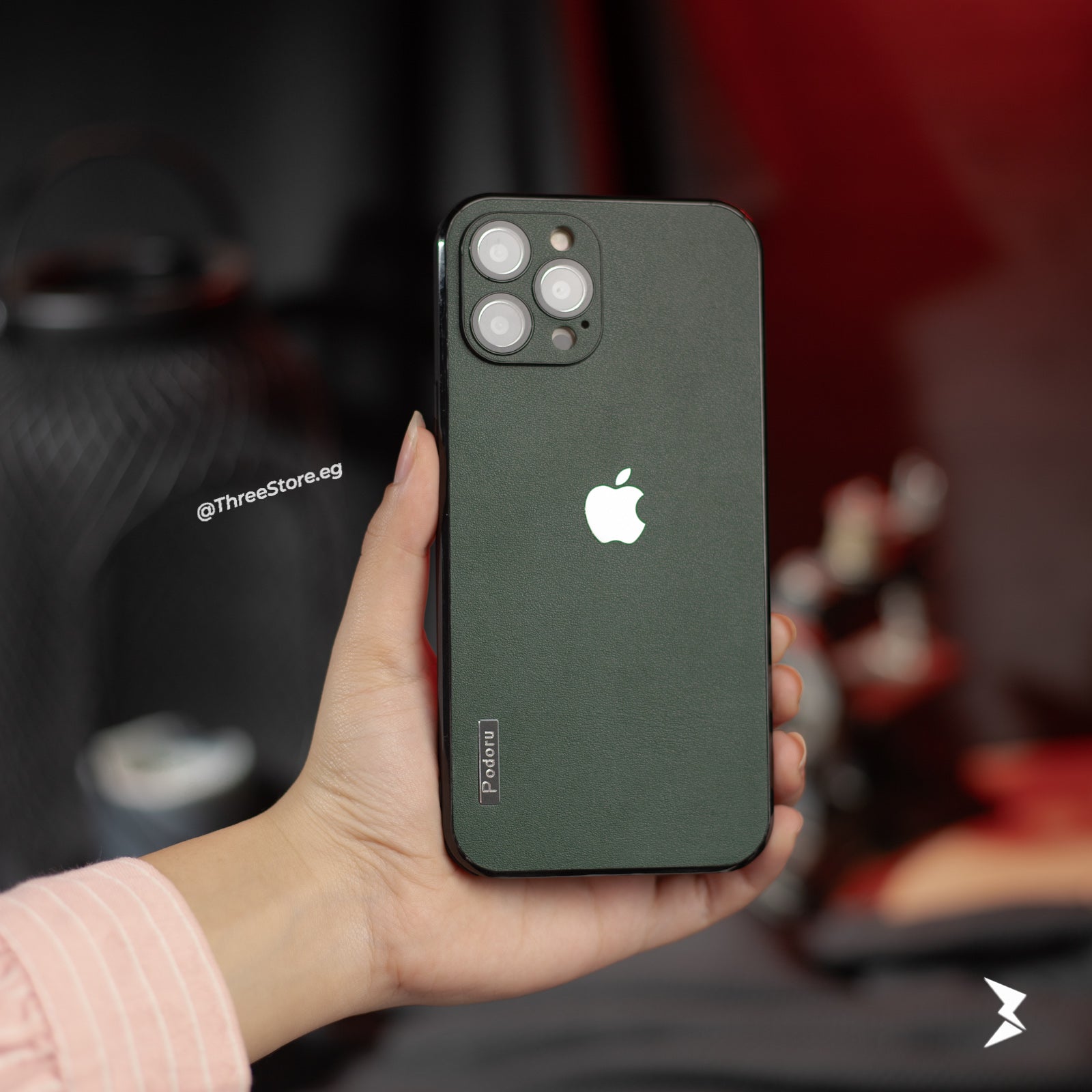 Podoru ShockProof Leather Case iPhone 13 Pro Max