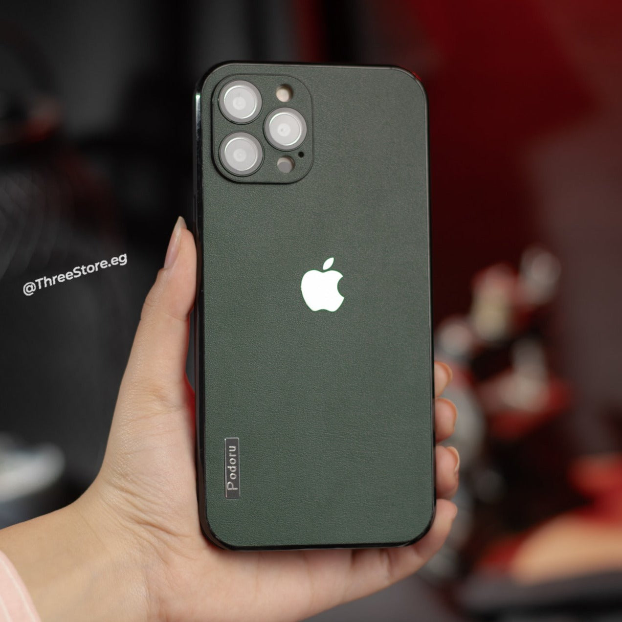 Podoru ShockProof Leather Case iPhone 14 Pro Max