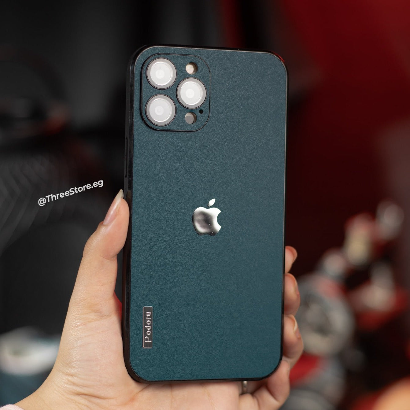 Podoru ShockProof Leather Case iPhone 13 Pro Max