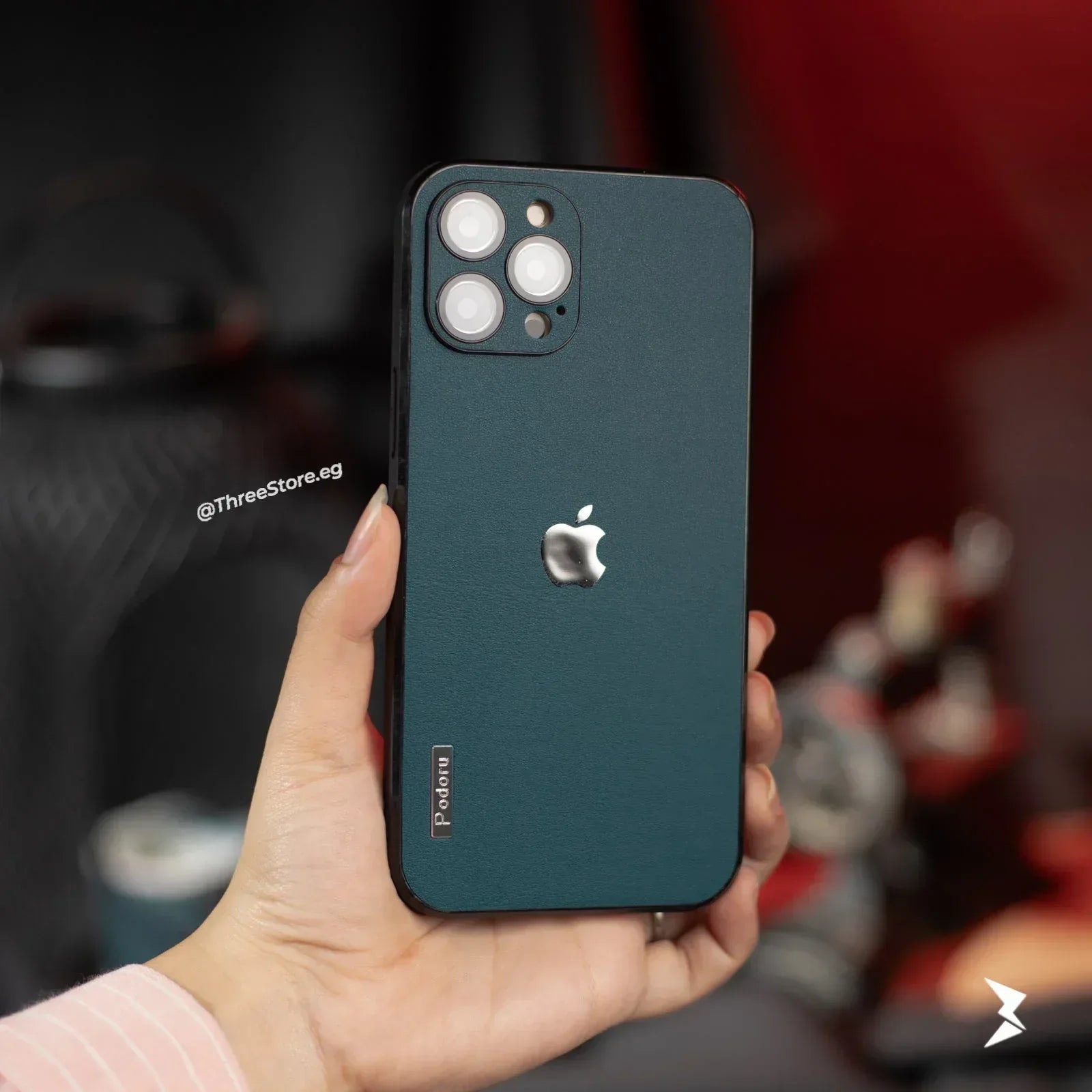 Podoru ShockProof Leather Case iPhone 12 Pro Max - Three