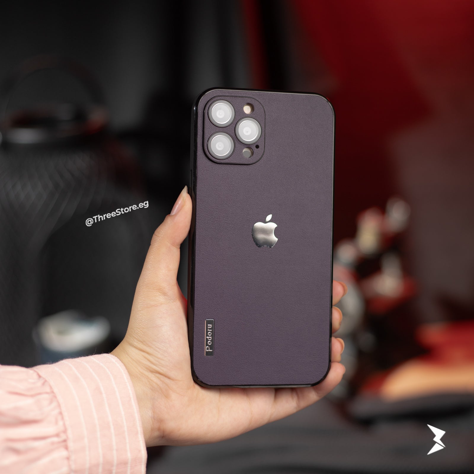 Podoru ShockProof Leather Case iPhone 13 Pro Max