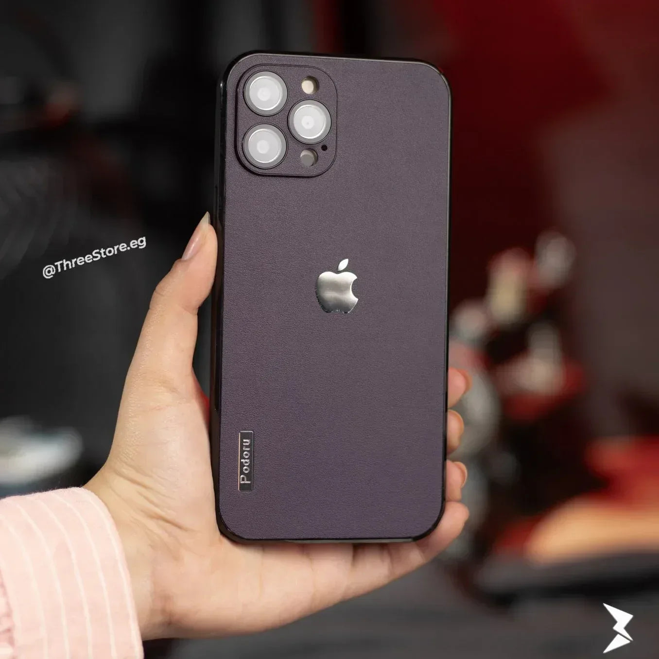 Podoru ShockProof Leather Case iPhone 12 Pro - Three