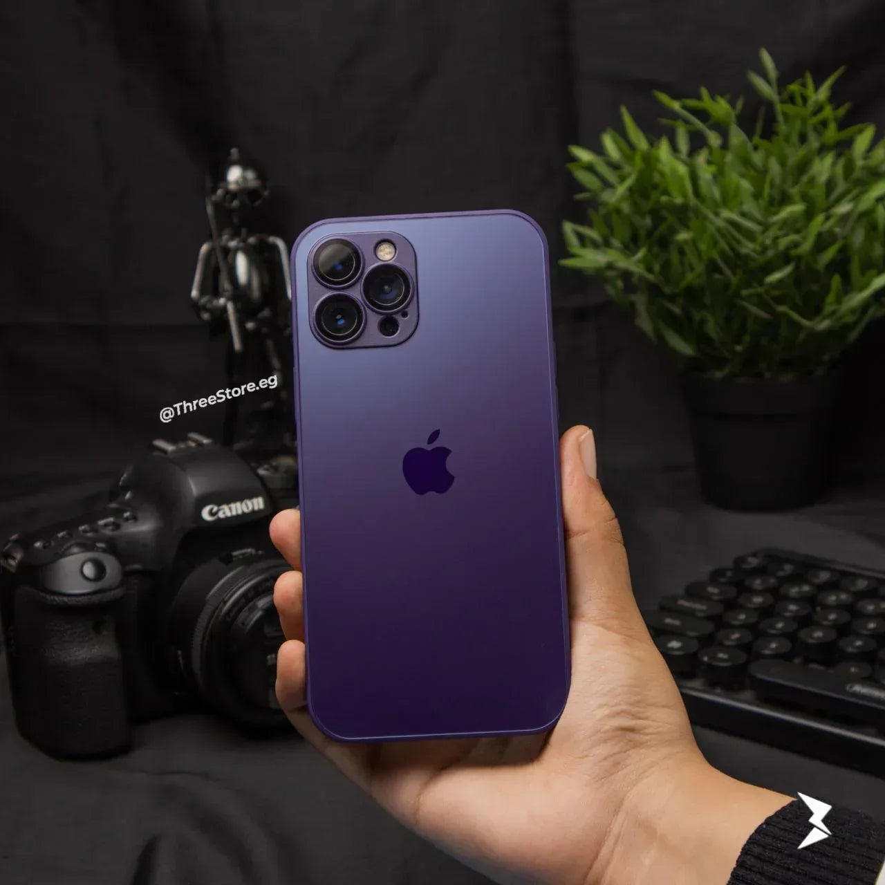 AG Glass Camera Protection Case iPhone 15 Pro Max - Three