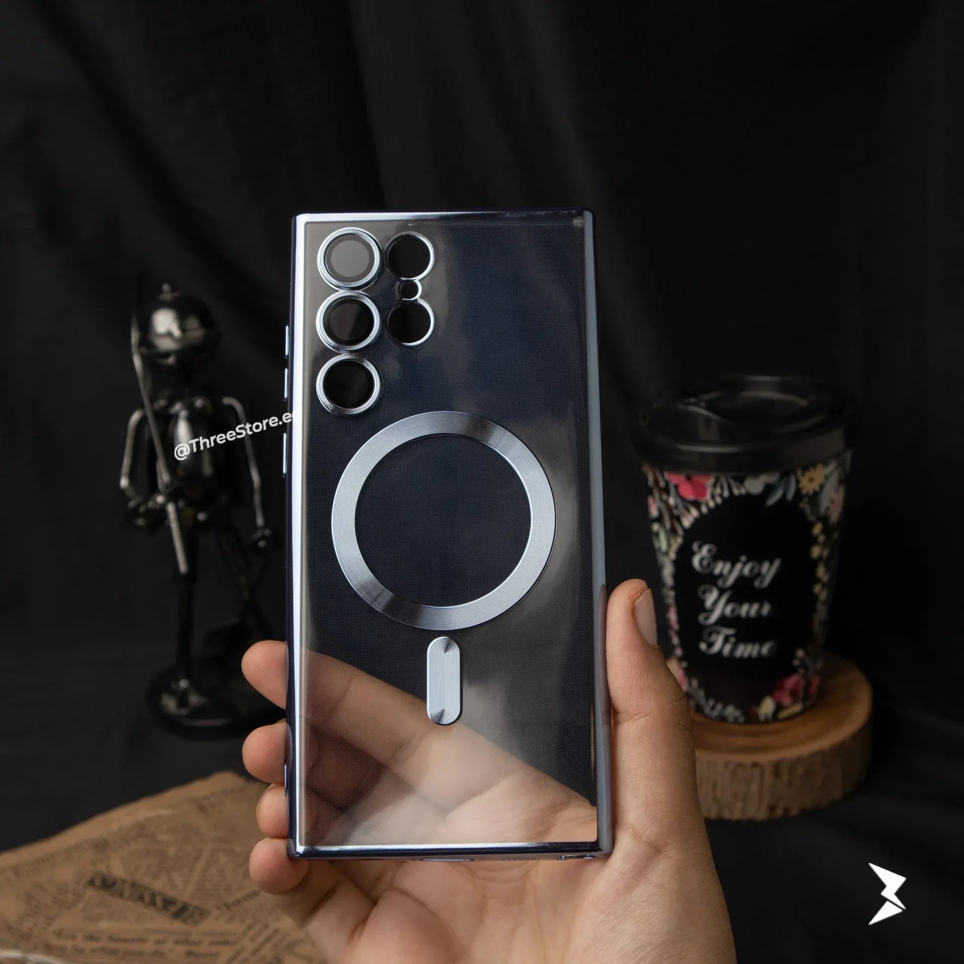 Glossy Magsafe Camera Protection Case Samsung S24 Ultra - Three