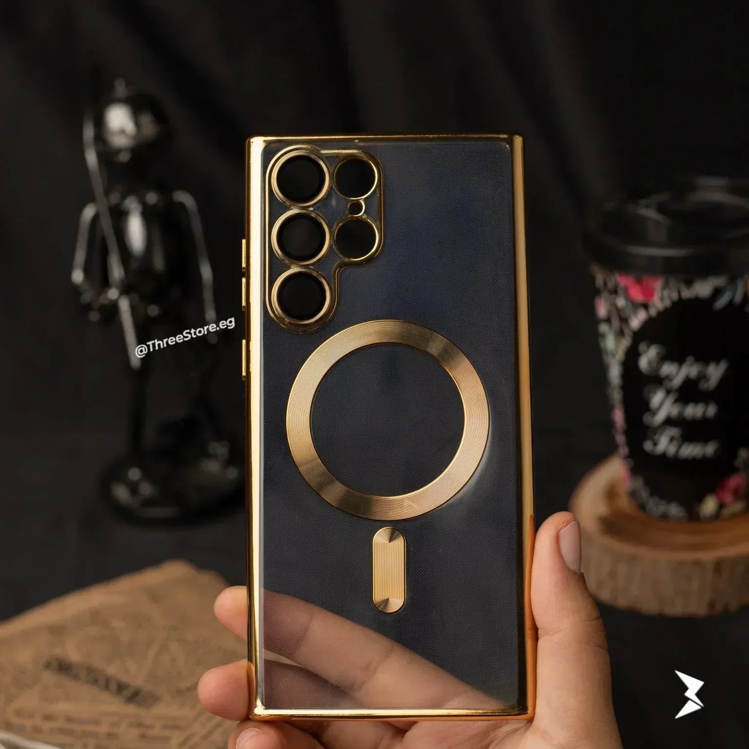 Glossy Magsafe Camera Protection Case Samsung S22 Ultra - Three