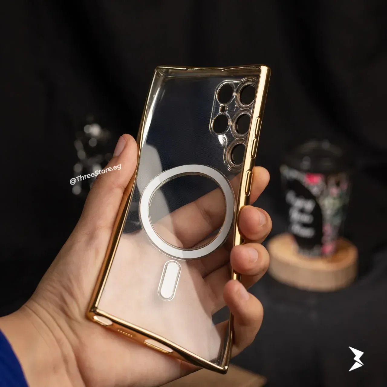 Glossy Magsafe Camera Protection Case Samsung S22 Ultra - Three