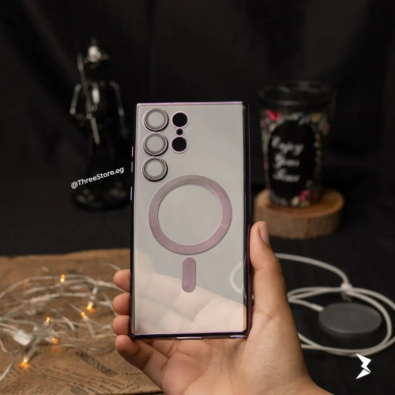 Glossy Magsafe Camera Protection Case Samsung S24 Ultra - Three