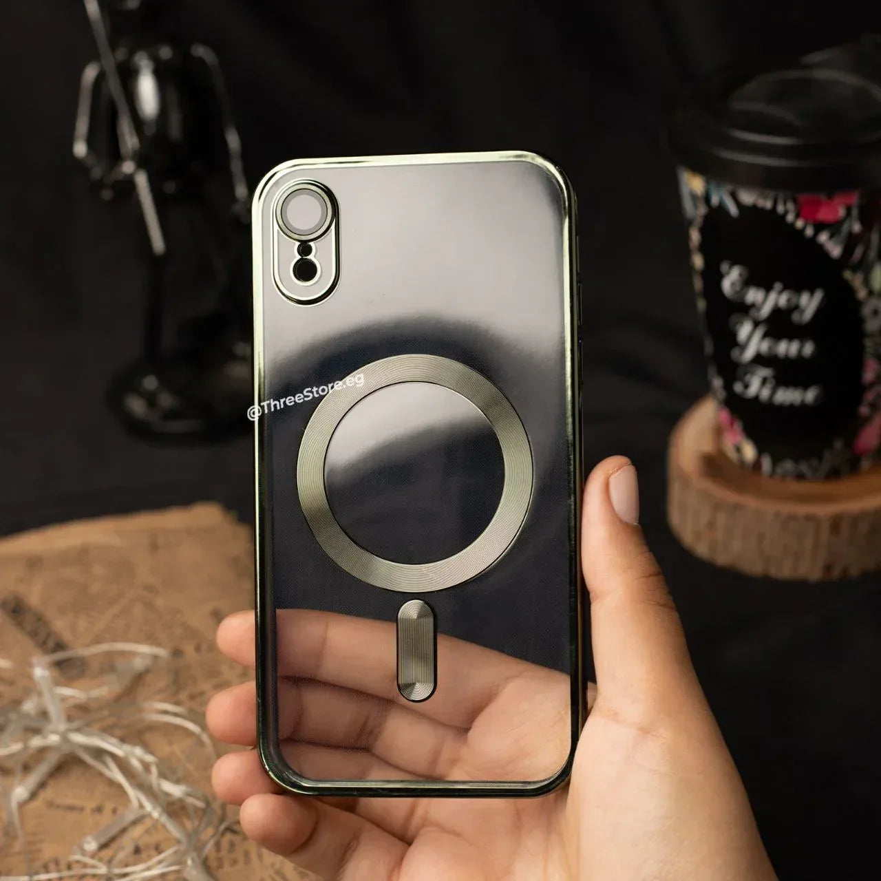 Glossy Magsafe Camera Protection Case iPhone XR - Three