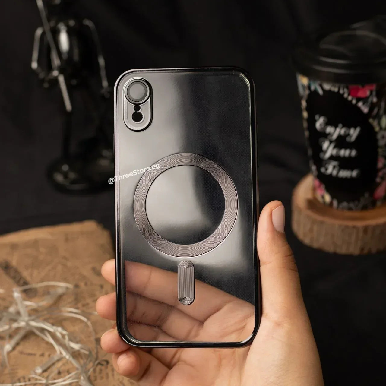 Glossy Magsafe Camera Protection Case iPhone XR - Three