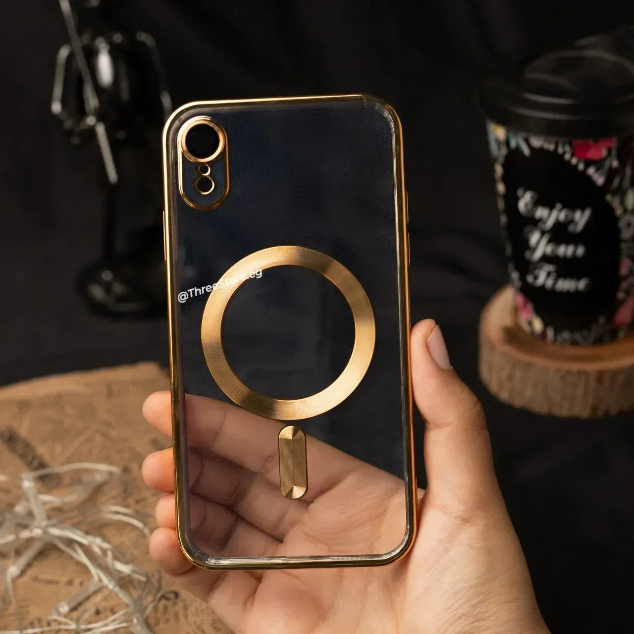 Glossy Magsafe Camera Protection Case iPhone XR - Three