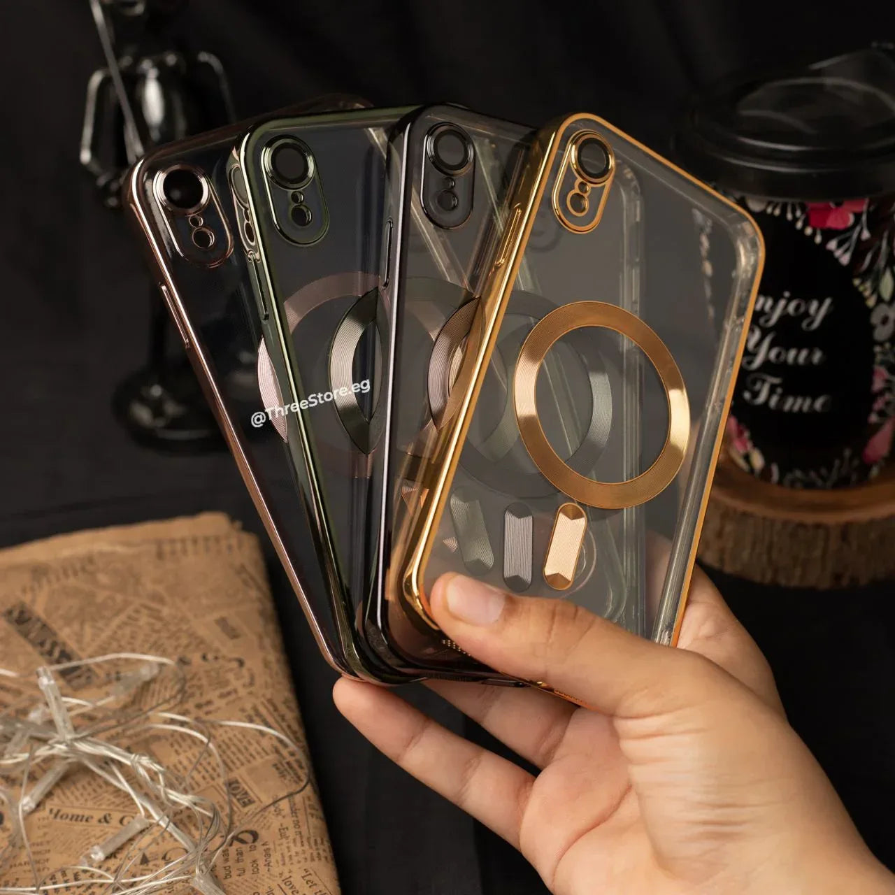 Glossy Magsafe Camera Protection Case iPhone XR - Three