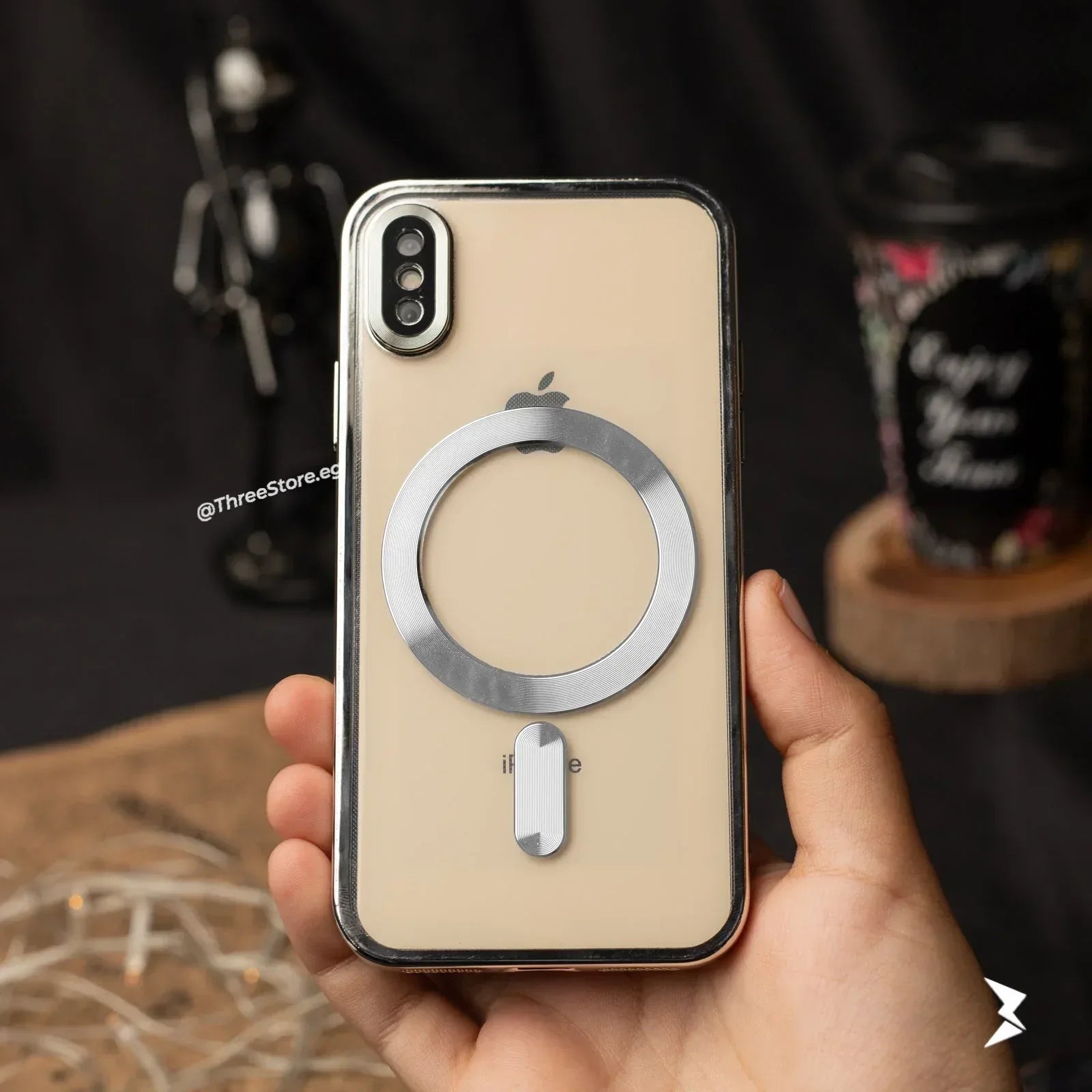 Glossy Magsafe Camera Protection Case iPhone X Max - Three