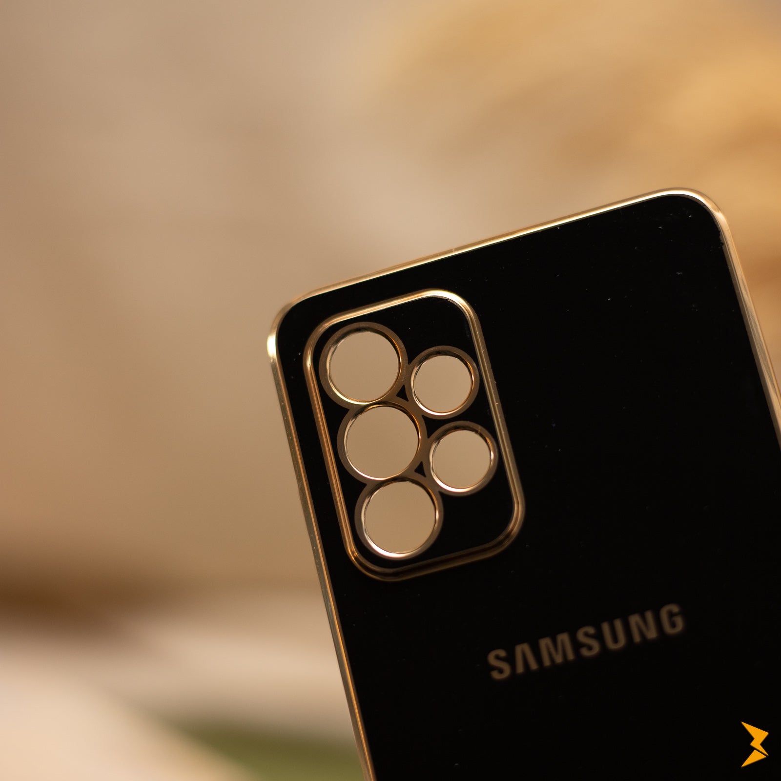 Plating Gold Lens Protection Case Samsung A52