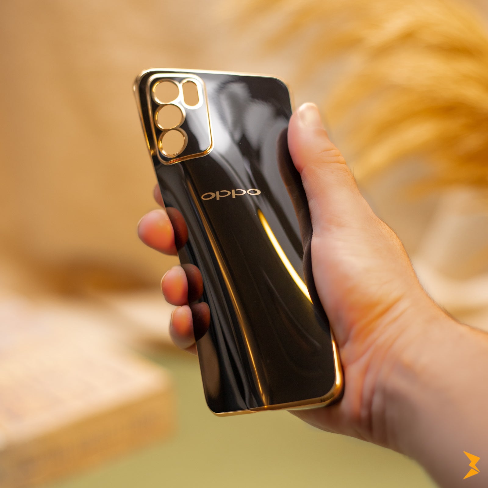 Plating Gold Lens Protection Case Oppo Reno 6 4g