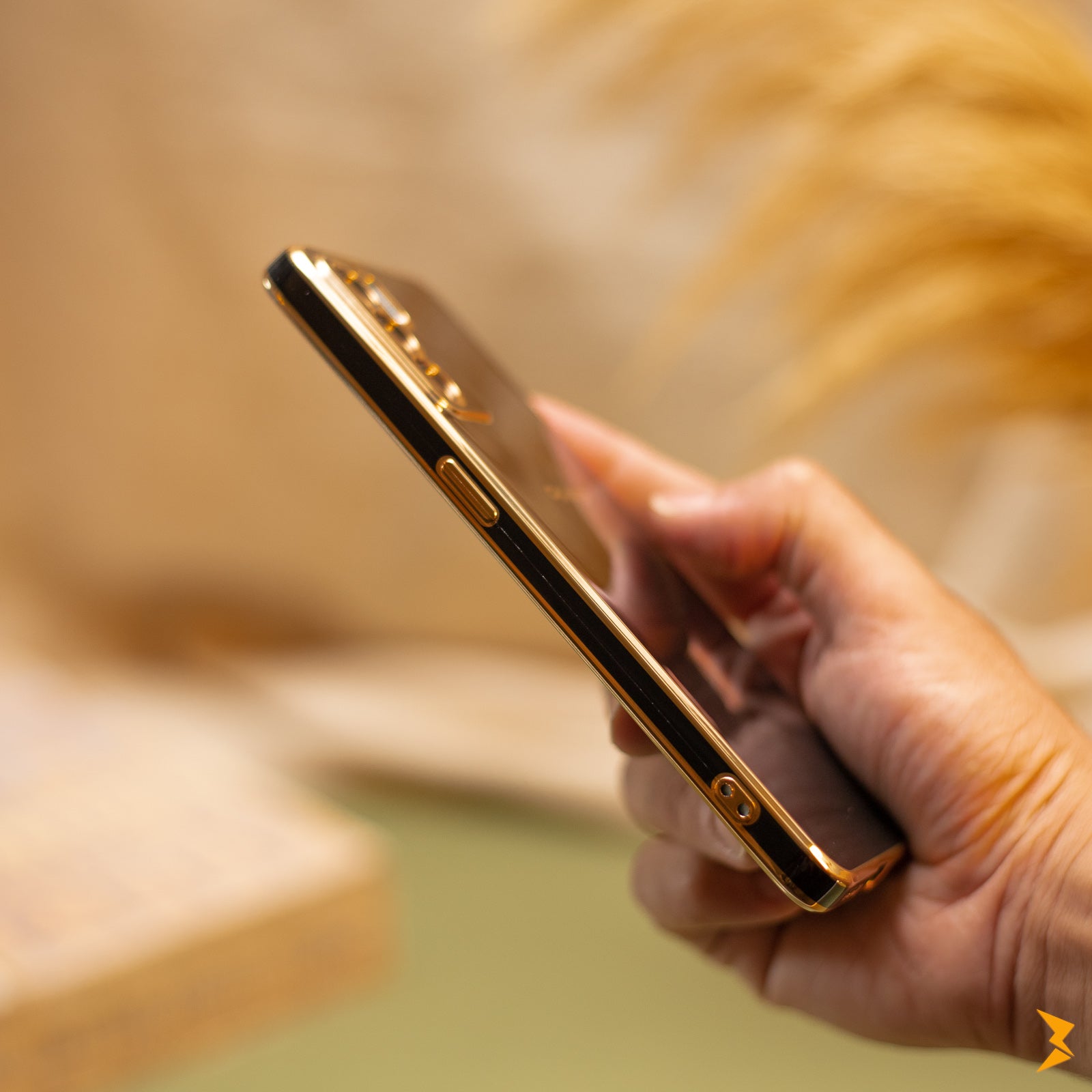 Plating Gold Lens Protection Case Oppo Reno 6 4g