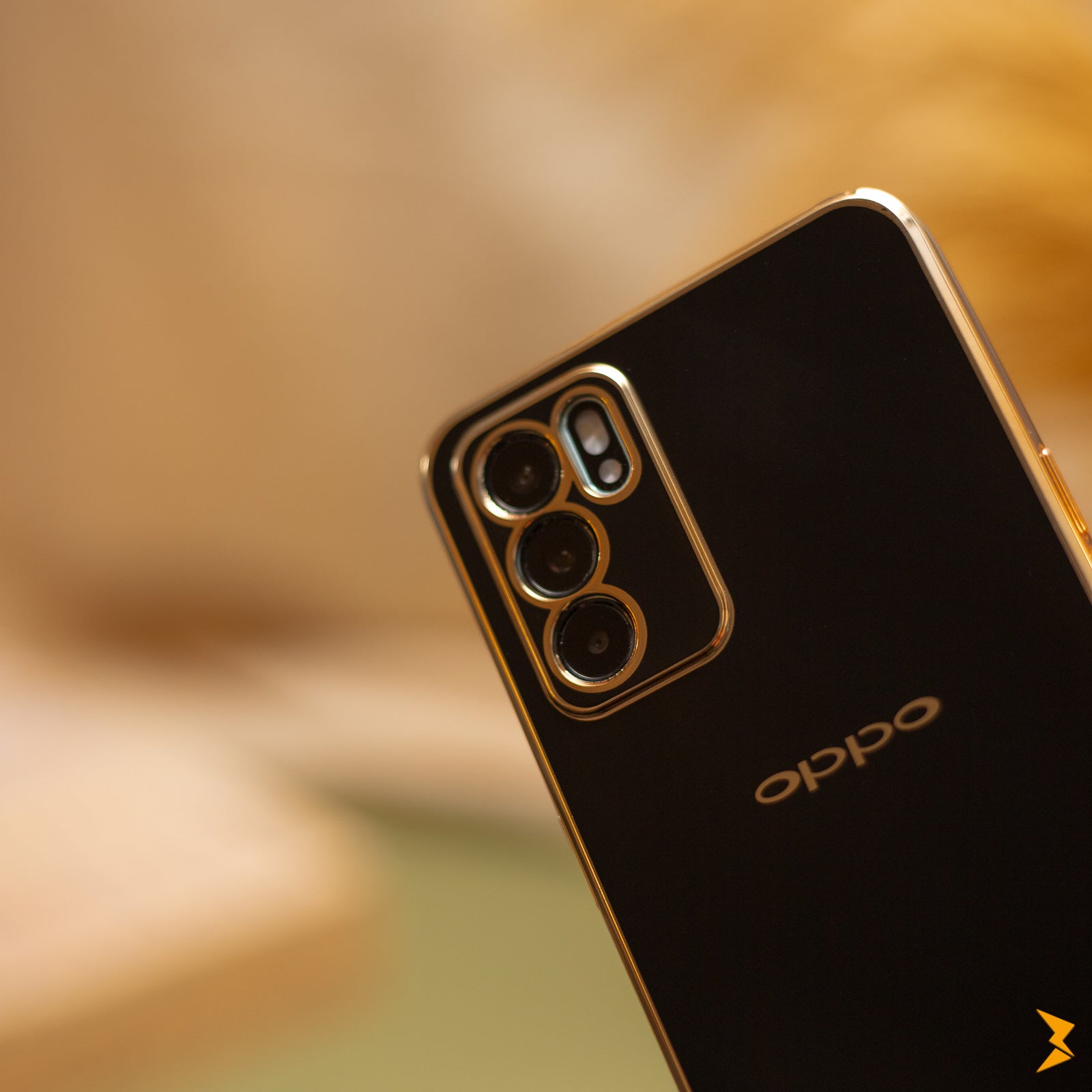 Plating Gold Lens Protection Case Oppo Reno 6 4g