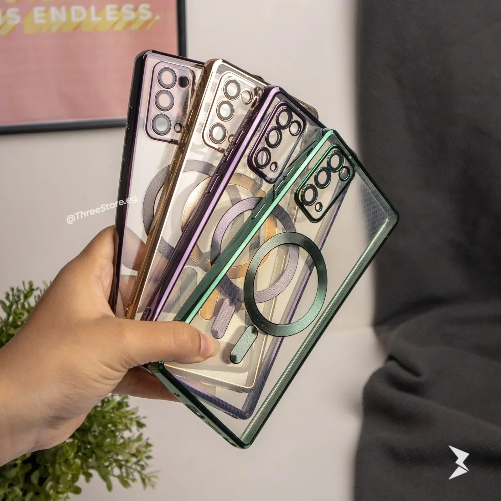 Glossy Magsafe Camera Protection Case Samsung Note 20 - Three