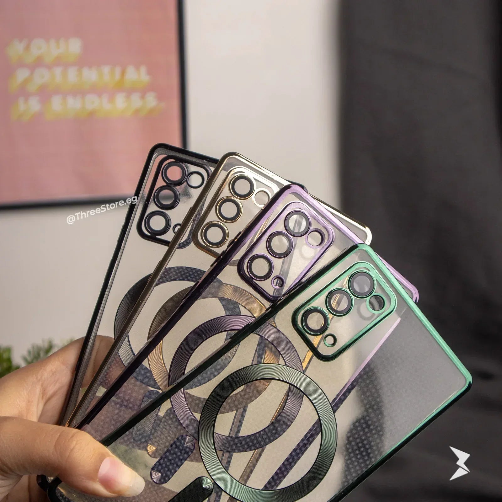 Glossy Magsafe Camera Protection Case Samsung Note 20 - Three