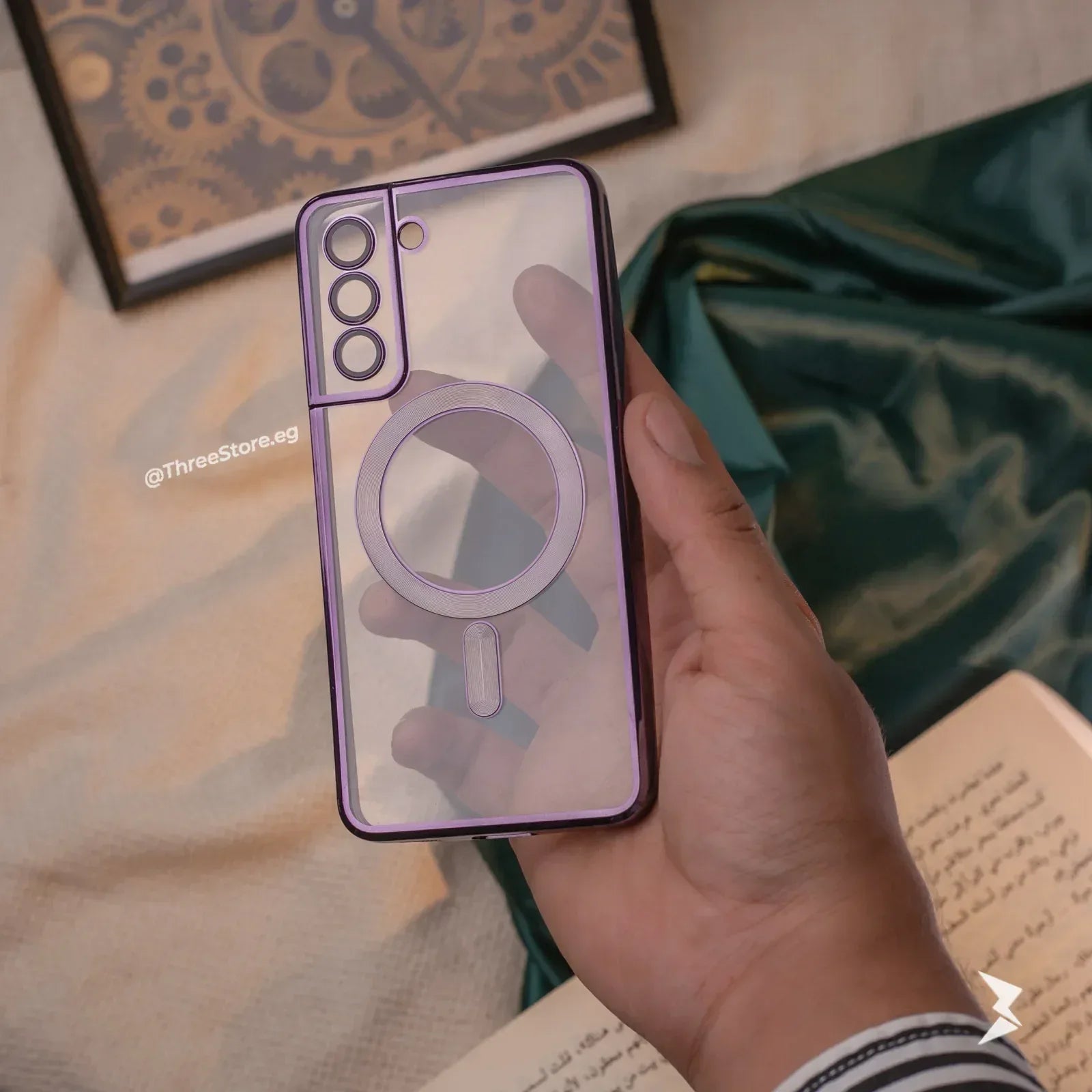 Glossy Magsafe Camera Protection Case Samsung S21 FE - Three