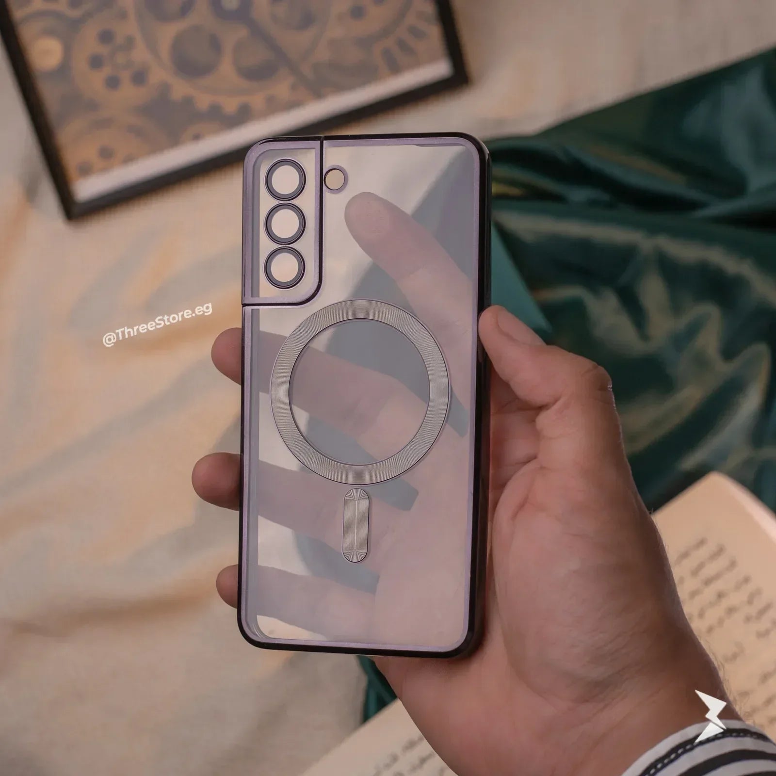 Glossy Magsafe Camera Protection Case Samsung S21 FE - Three