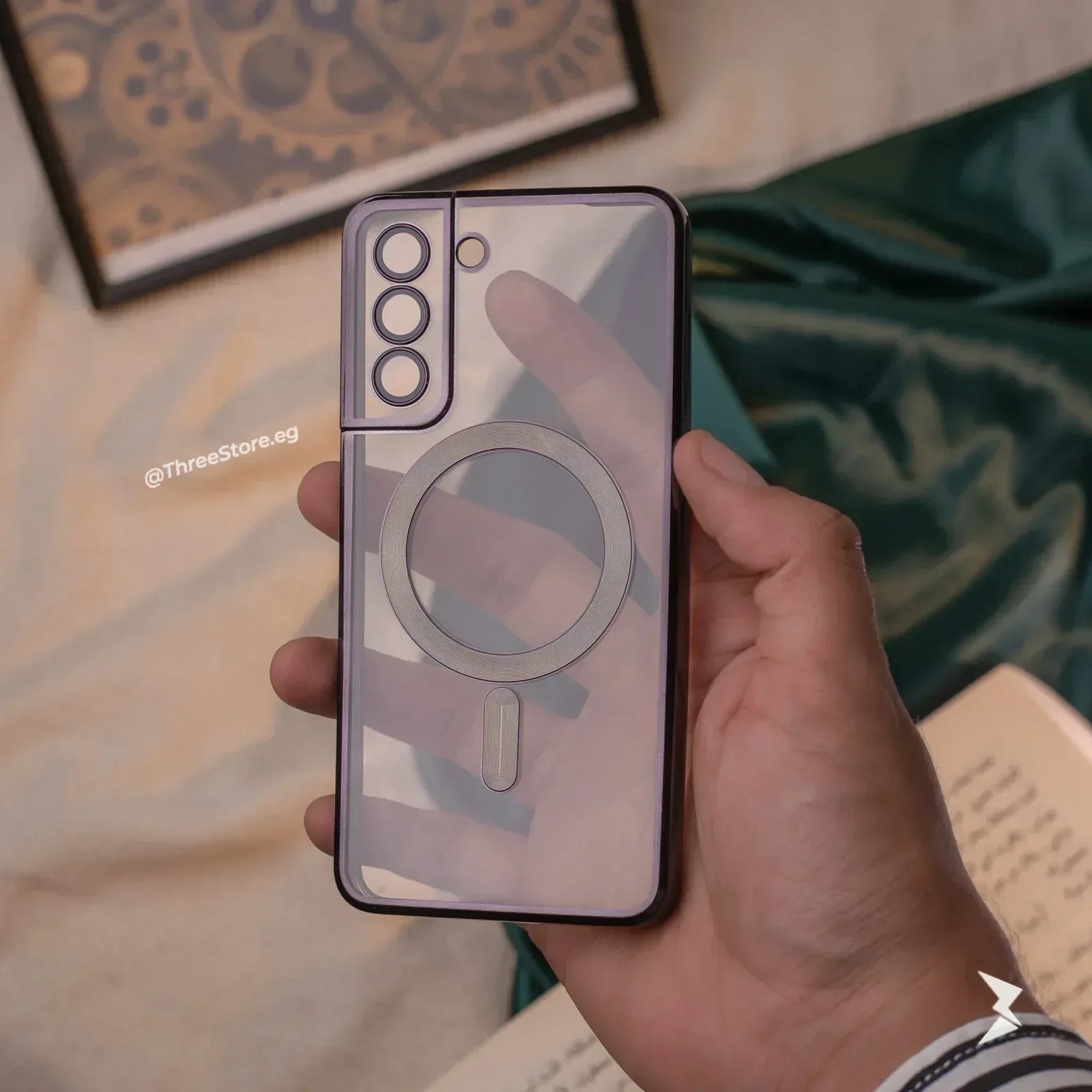 Glossy Magsafe Camera Protection Case Samsung S21 FE - Three